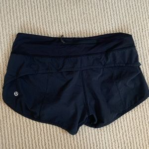 LULULEMON speed up short black 2.5” inseam